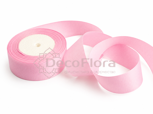 Лента репсовая 4cm*20y - 114 - розовая