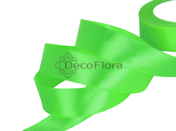 Лента атласная 4cm*20м - 018 - жёлто-салатовый 